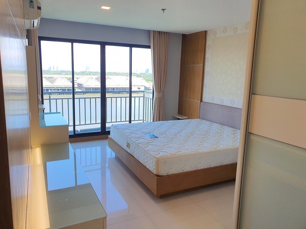 For RentCondoRama3 (Riverside),Satupadit : LPNR104 Condo for rent Lumpini Place Narathiwat-Chaopraya, Building A 11th Floor River view 135 sq.m. 3 bedroooms 2 bathrooms 55,000 Baht  064-959-8900