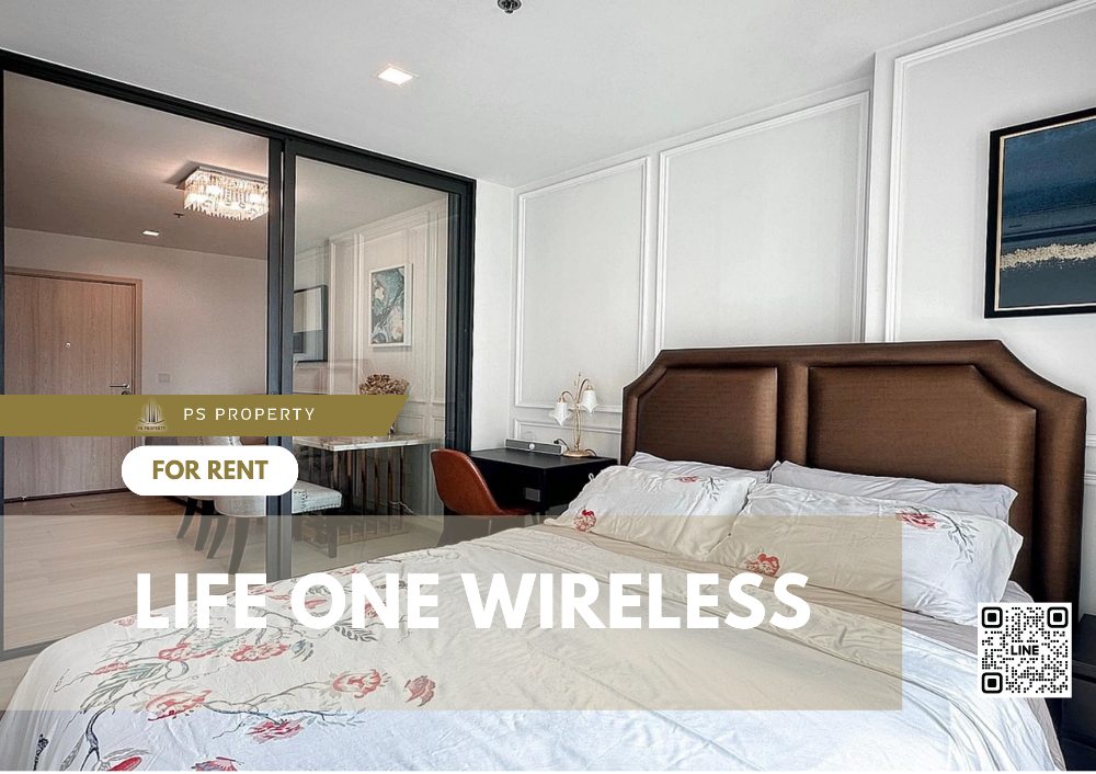 For RentCondoWitthayu, Chidlom, Langsuan, Ploenchit : For rent 🔺Life One Wireless🔺 near BTS Ploenchit 🚆 beautiful room, built-in, fully furnished. Decorated and ready to move in