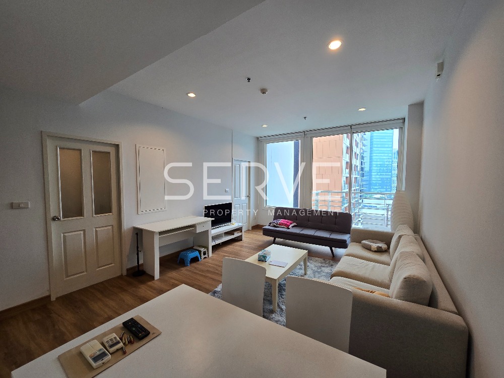 For RentCondoSukhumvit, Asoke, Thonglor : 🔥35K🔥 - Nice Room 1 Bed with Bathtub 60.33 sq.m. High Fl. 20+ Good Location BTS Phrom Phong 50 m. at Siri Residence Condo / For Rent