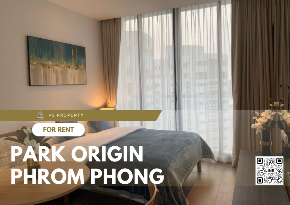 For RentCondoSukhumvit, Asoke, Thonglor : For rent 📣Park Origin Phrom Phong📣 Sukhumvit view, furniture Complete with electrical appliances, near BTS Phrom Phong.