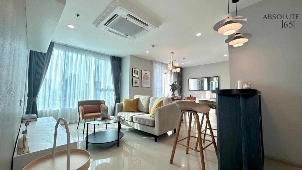 For RentCondoSukhumvit, Asoke, Thonglor : (b3493) Condo for rent, Sukhumvit Living Town, rental price 30,000 baht.