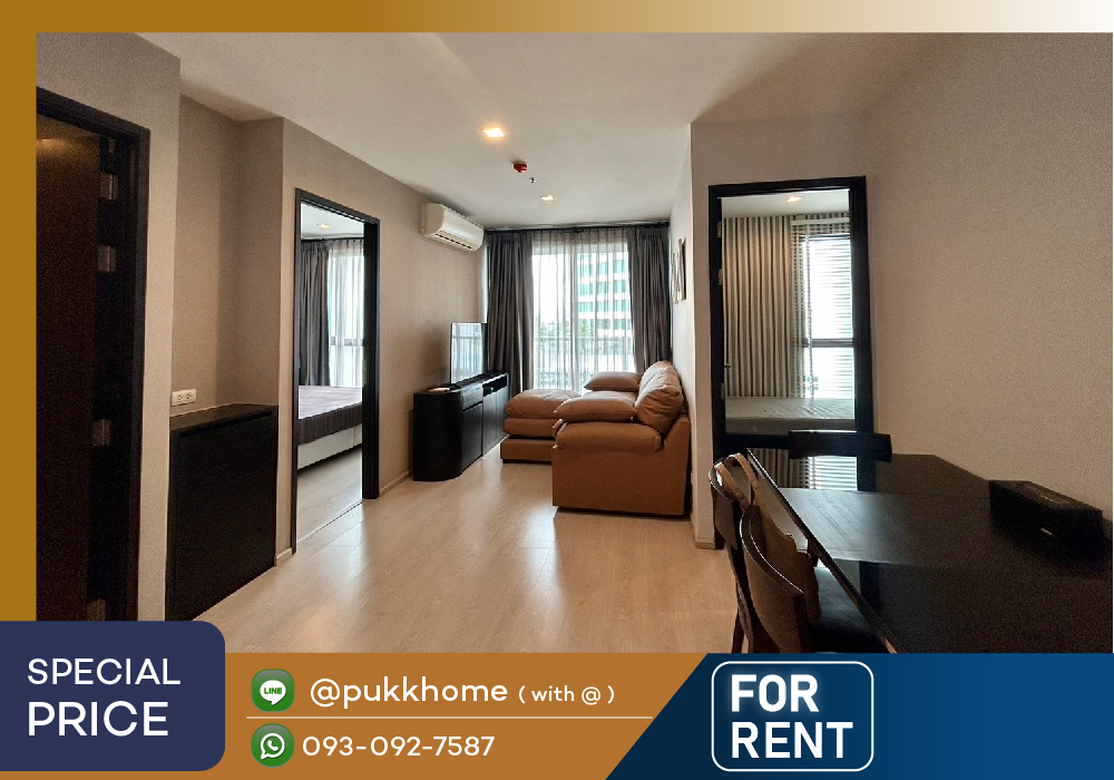 For RentCondoOnnut, Udomsuk : Rhythm Sukhumvit 44/1 ✨ 2 bedrooms, fully furnished, ready to move in, taken from the actual room 📞 Line : @pukkhome (with @)