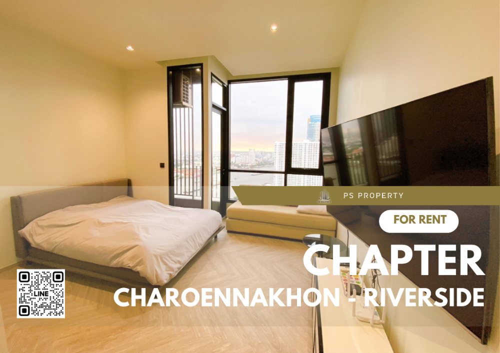 For RentCondoWongwianyai, Charoennakor : For rent 📌Chapter Charoennakhon - Riverside📌 Asiatique river view, complete furniture, electrical appliances.