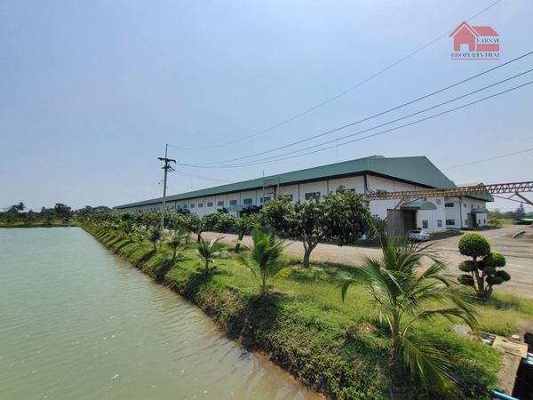 For RentFactoryCha-am Phetchaburi : Factory building for sale, area 96 rai, area 21,312 sq m, electricity 1,000KVA, has factory certificate 4, Phetkasem Road, Cha-am District, Phetchaburi Province, selling price 550 million baht.