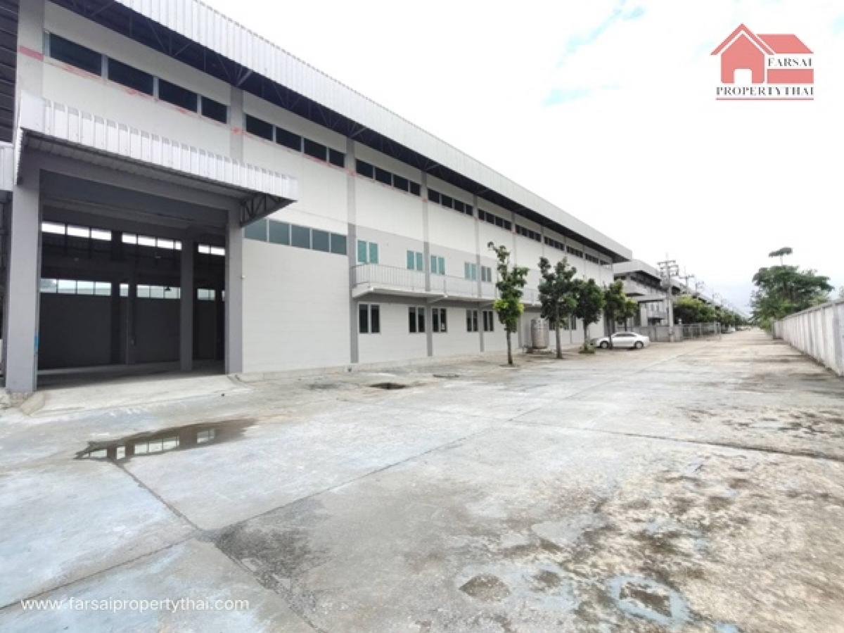 For RentFactoryPathum Thani,Rangsit, Thammasat : Factory/warehouse building for rent, usable area 2,600 sq m (purple area), has a transformer and license, Factory 4, Lam Luk Ka Road, Pathum Thani, rental price 220,000 baht/mo.