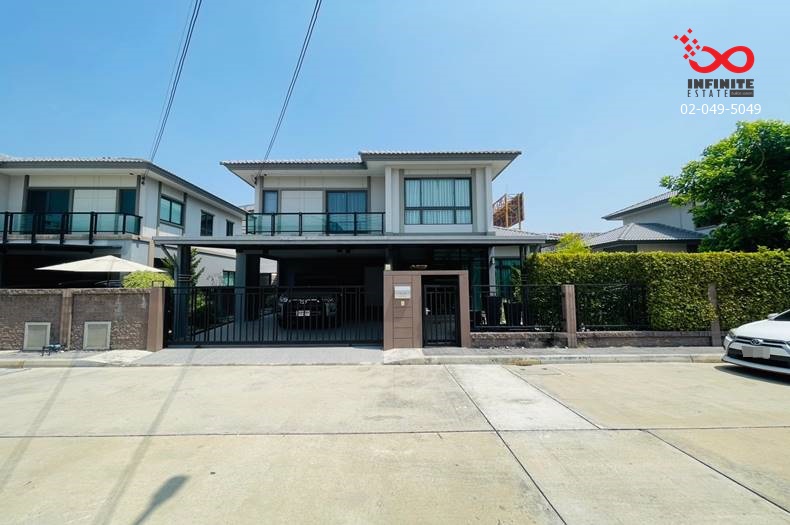 For SaleHousePathum Thani,Rangsit, Thammasat : 2-story detached house for sale, 62.4 square meters, Passorn Village. Don Mueang-Phahon Yothin, Phahon Yothin Road