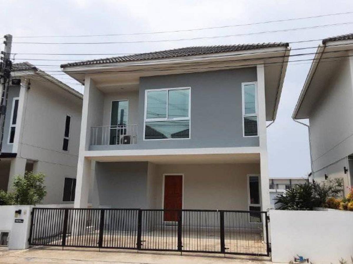 For SaleTownhouseNonthaburi, Bang Yai, Bangbuathong : (Code: N2S00235) Semi-detached house, Thongsiri 3 Sai Noi, Nonthaburi, 3 bedrooms, 3 bathrooms, 2 parking spaces, 48.70 sq m., near the MRT Purple Line (Khlong Bang Phai)