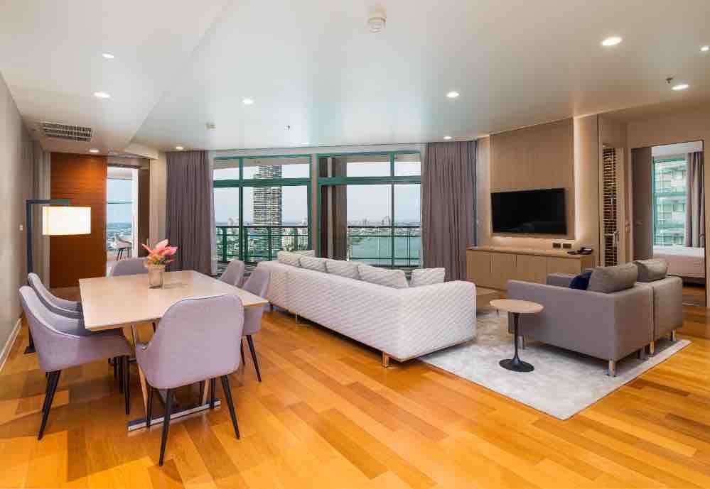 For RentCondoRama3 (Riverside),Satupadit : Condo for rent, Star View Rama 3, beautifully decorated room, river view, fully furnished. Ready to move in