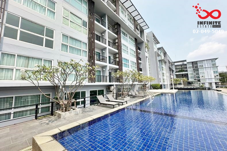 For SaleCondoChaengwatana, Muangthong : Condo for sale, Double Lake Condominium, 34.09 square meters, 3rd floor, Tiwanon Road, Soi Chaengwattana-Pak Kret 39, selling below cost.