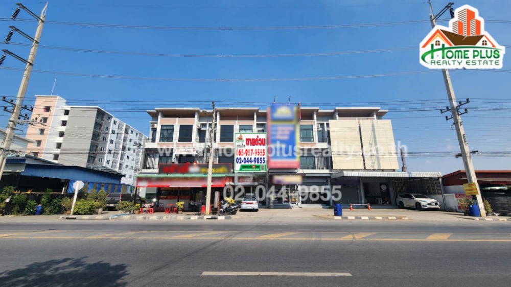 For SaleShophousePathum Thani,Rangsit, Thammasat : 3-story commercial building near the National Science Museum, Khlong Luang, Pathum Thani