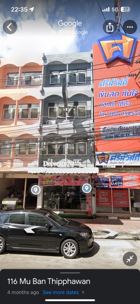 For SaleShophouseSamut Prakan,Samrong : 4-story Commercial building Thippawan Village 1 / 4 Bedrooms (SALE) DO375