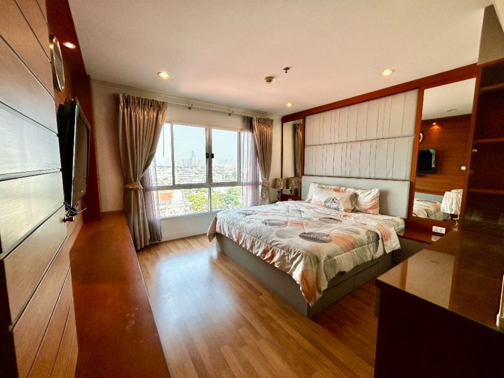 For SaleCondoRama3 (Riverside),Satupadit : Cheapest in the project River view in every room, 3 bedrooms, 2 bathrooms, fully furnished, near Sathorn, Asoke, Chula.