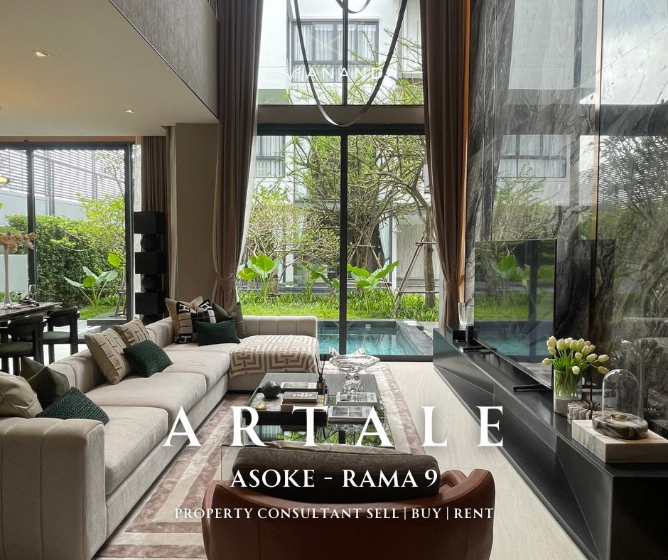 For SaleHouseRama9, Petchburi, RCA : ARTALE Asoke – Rama 9 🏡 (Artale Asoke – Rama 9) with private swimming pool in every house, twin houses and 3-storey detached houses in the heart of Rama 9, starting at 62 million baht*