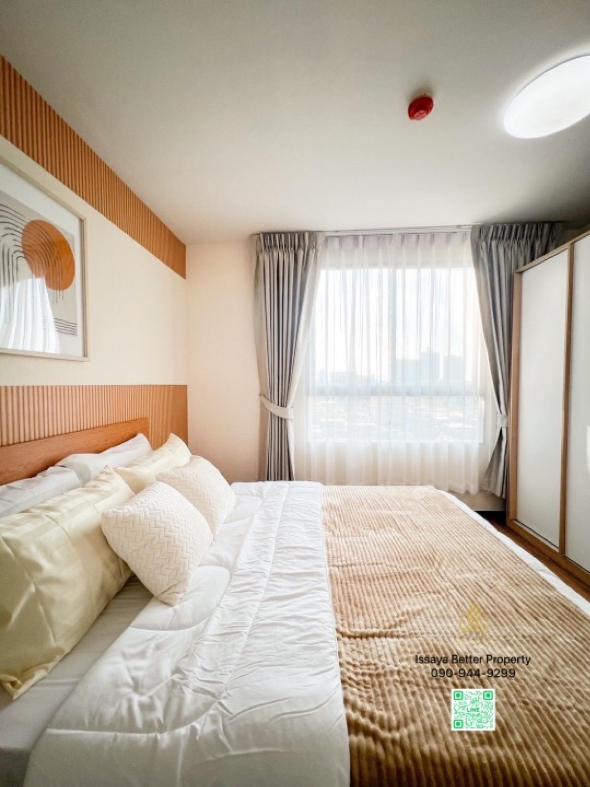 For SaleCondoRamkhamhaeng, Hua Mak : 🔥Free transfer🔥Beautiful room, fully decorated, fully furnished, ready to move in, near Airport Link Hua Mak Station, Condo U @ Huamak Station, Condo U @ Huamak Station