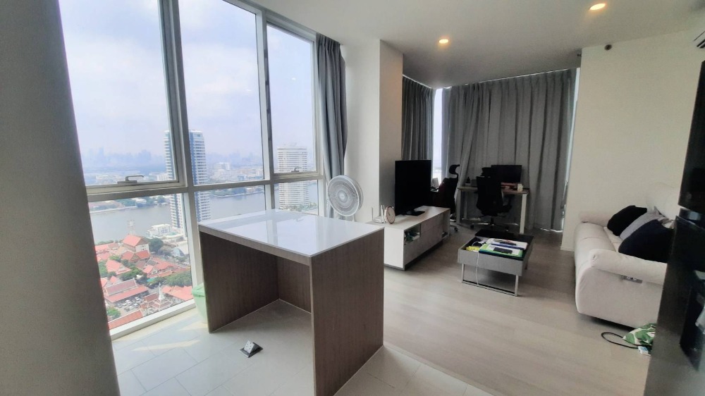 For SaleCondoPinklao, Charansanitwong : Condo for sale De Lapis Charan 81, 29th floor, size 60.65 sq m., new room, only 1 year old, river view, near the BTS.