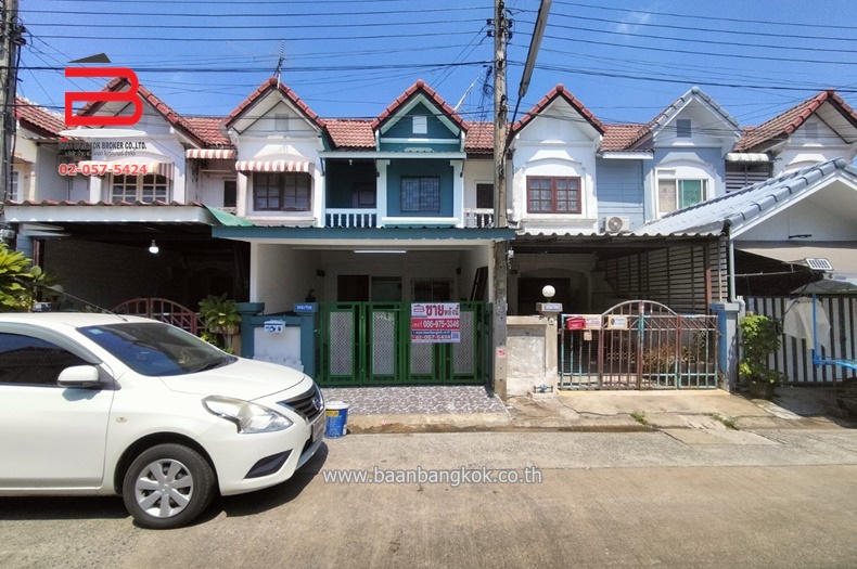 For SaleTownhouseNawamin, Ramindra : Townhouse, Krung Thong Thani Village, Soi Sai Mai 33, area 16 sq m., Sai Mai Road, Sai Mai Subdistrict, Sai Mai District, Bangkok Province.