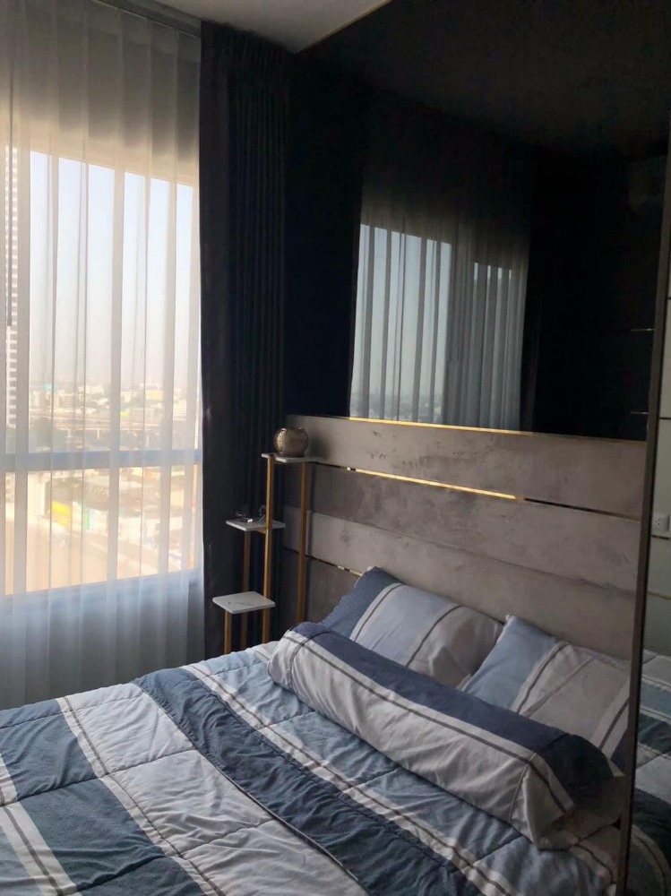 For RentCondoOnnut, Udomsuk : For rent: Knightsbridge Prime Onnut, free True Wifi, Xiaomi CCTV and water filter, 18th floor room, size 27 sq m, complete with electrical appliances and furniture, price 18,000 baht.