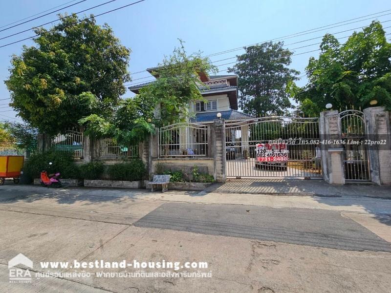 For SaleHouseMin Buri, Romklao : 3-story detached house for sale, area 111.80 square meters, usable area 330 square meters, Soi Ramkhamhaeng 176, Ramkhamhaeng Road, Saen Saep Subdistrict, Min Buri District, Bangkok