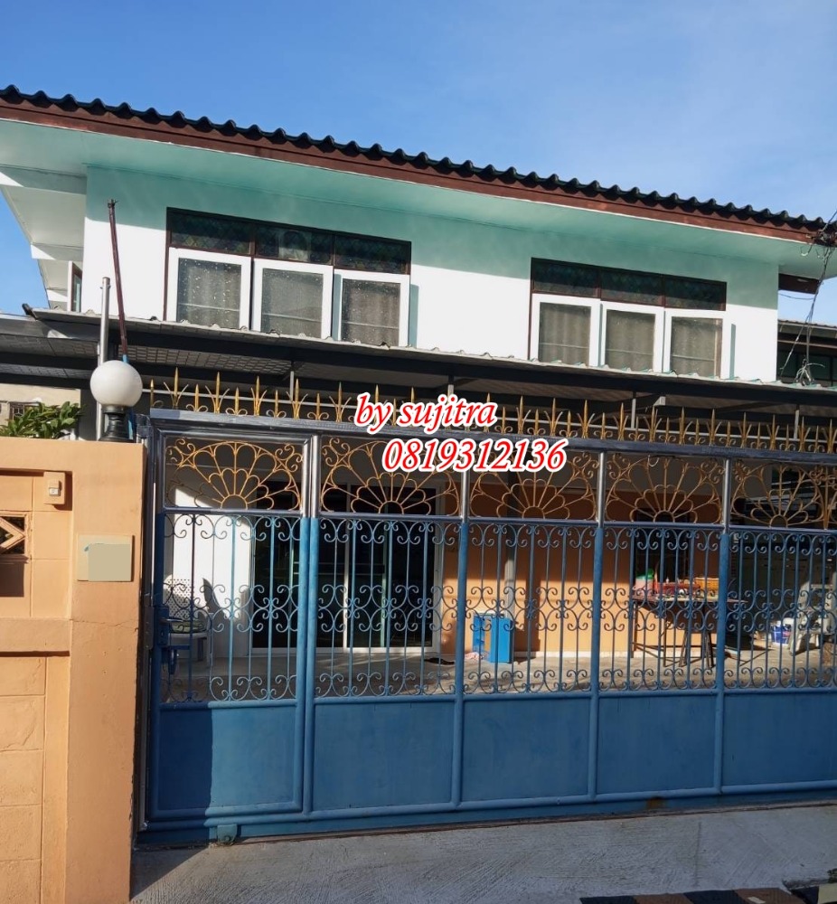 For RentHouseRatchadapisek, Huaikwang, Suttisan : For rent: 2-storey detached house, 51 sq m, near MRT Cultural Center, Ratchada Soi 7