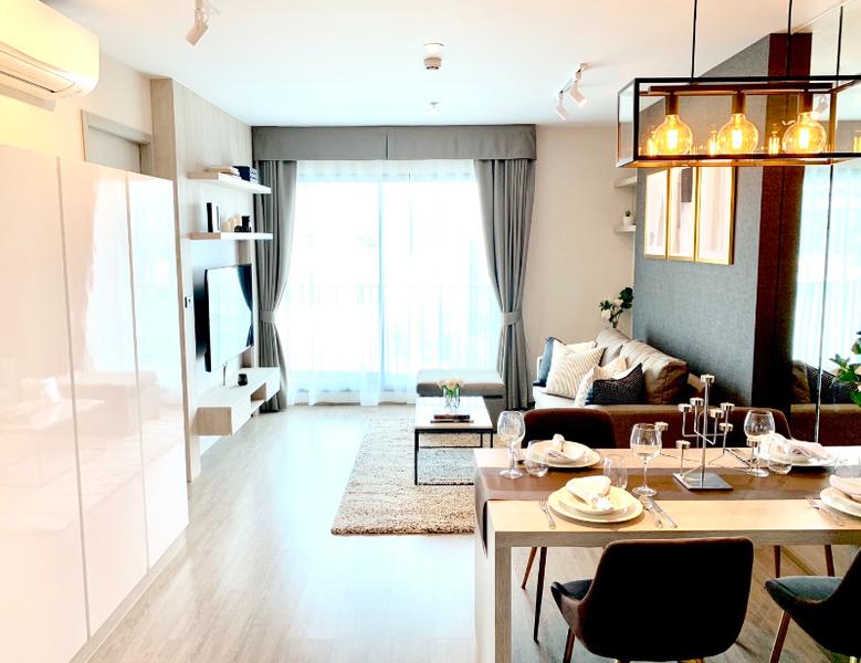 For RentCondoSukhumvit, Asoke, Thonglor : For Rent Rhythm Ekkamai 2 Bedroom 2 Bathroom 70 sqm