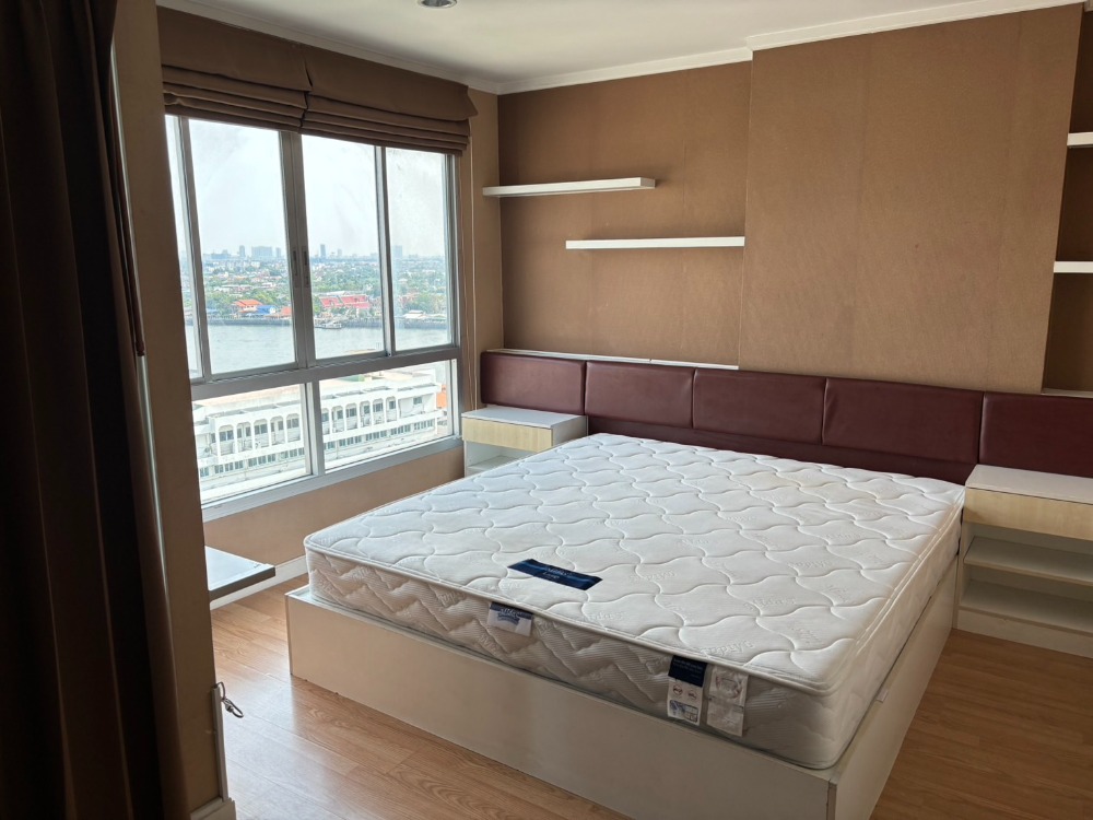 For RentCondoRattanathibet, Sanambinna : Condo for rent with complete built-in furniture (special discount) river view - bring your bags and move in immediately, 2 bedrooms, 2 bathrooms, 2 parking spaces