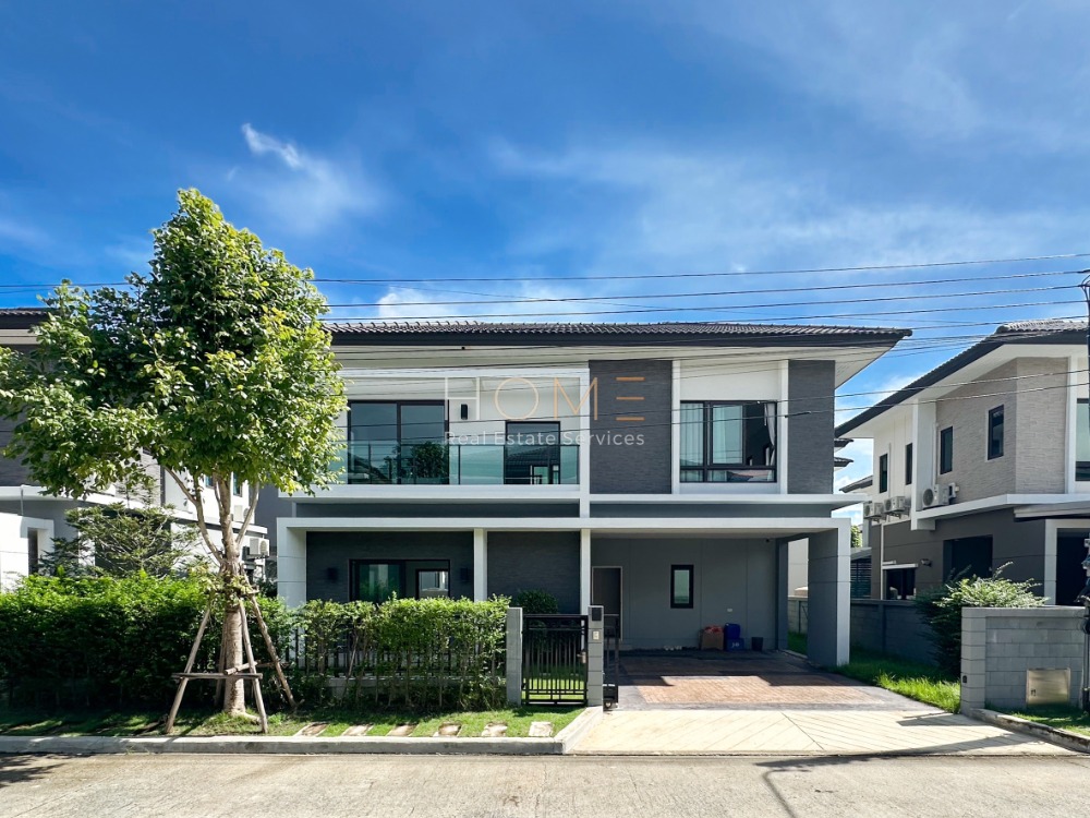 For SaleHouseNonthaburi, Bang Yai, Bangbuathong : There is a bedroom downstairs ✨ The City Ratchaphruek - Pinklao / 4 bedrooms (SALE), The City Ratchaphruek - Pinklao / 4 Bedrooms (SALE) STONE789