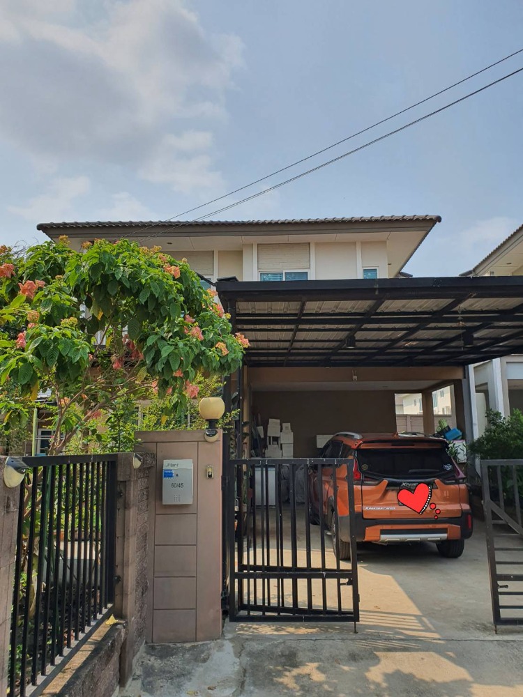 For SaleHouseNonthaburi, Bang Yai, Bangbuathong : Semi-detached house for sale, detached house style, The Plant Resort, Rama 5, Kanchanaphisek, corner house, beautiful, shady, complete additions.