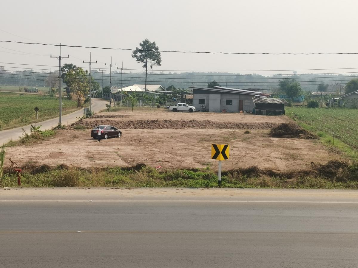 For SaleLandKamphaeng Phet : Land for sale, roadside on 2 sides, Ban Ko Saba, Nong Phling, Kamphaeng Phet