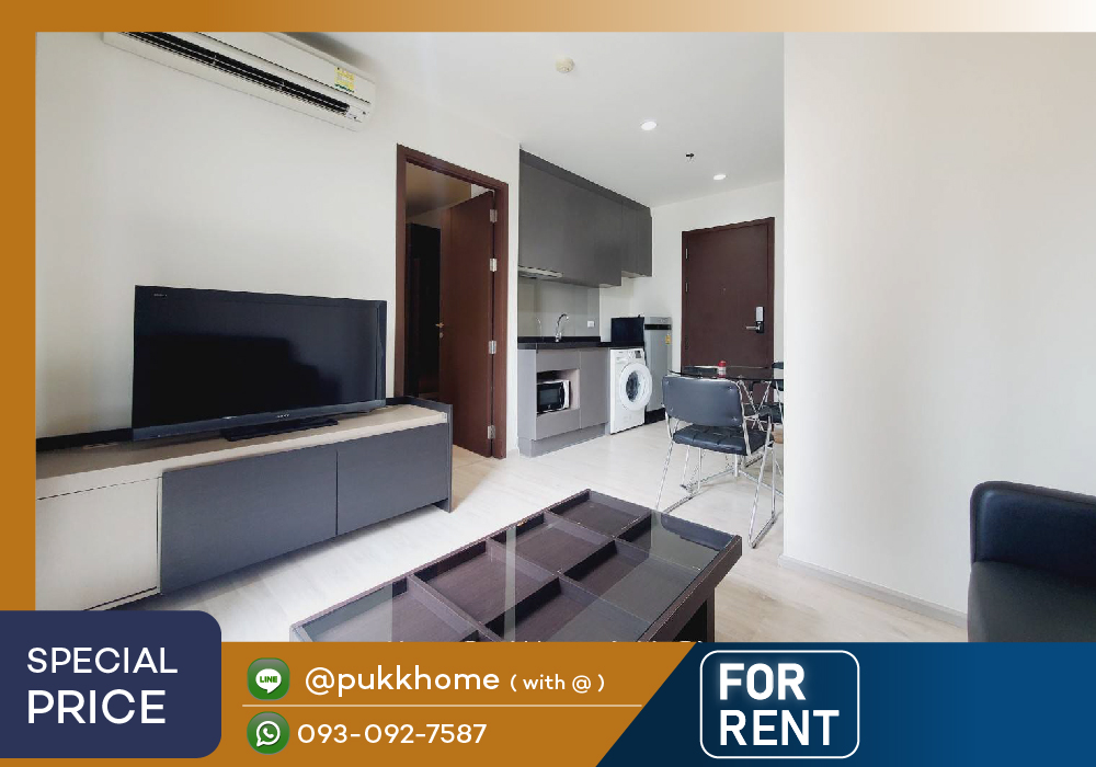 For RentCondoRama9, Petchburi, RCA : Rhythm Asoke 🚄 MRT Rama 9 / 1 bedroom, room updates every day, very good price 📞 Line:@pukkhome (with @ )