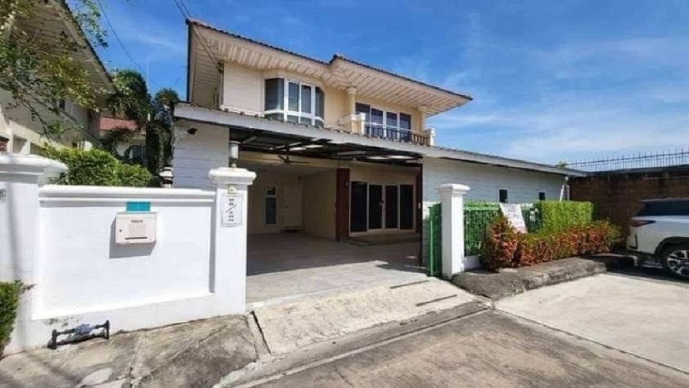 For SaleHousePattaya, Bangsaen, Chonburi : Sriracha detached house for sale Beautiful house in good condition, Supalai Parkville Village, Nong Kham.