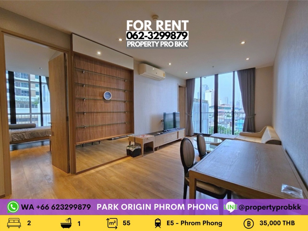 For RentCondoSukhumvit, Asoke, Thonglor : 🌟🌟 For Rent Park Origin Phrom Phong (Park 24): 2 bedrooms garden view near BTS Phrom Phong