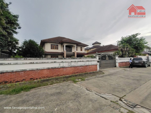 For RentHouseLadprao101, Happy Land, The Mall Bang Kapi : Single house for rent, 2 floors, area 191 sq.w., usable area 450 sq.m., 5 bedrooms, 5 bathrooms, some furniture, expressway, Lat Phrao, Bang Kapi District, rental price 120,000 baht/month