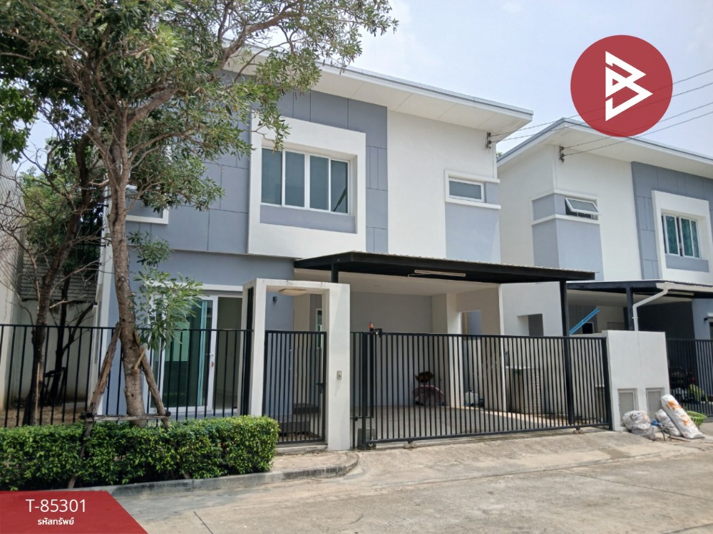 For SaleHousePathum Thani,Rangsit, Thammasat : Single house for sale Bless City Park Village, Wongwaen-Lam Luk Ka, Pathum Thani