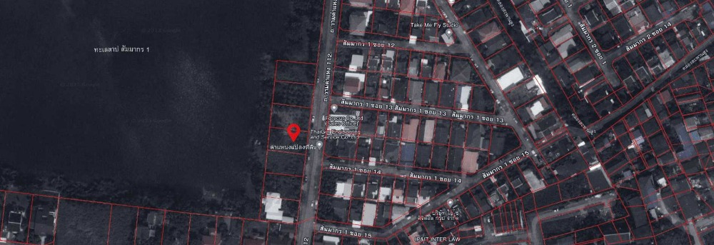 For SaleLandSeri Thai, Ramkhamhaeng Nida : 1 plot of vacant land for sale, area 1 ngan 35 sq m. in Soi Ramkhamhaeng 112, Sammakorn Village, Saphan Sung District, Saphan Sung Subdistrict, Bangkok.