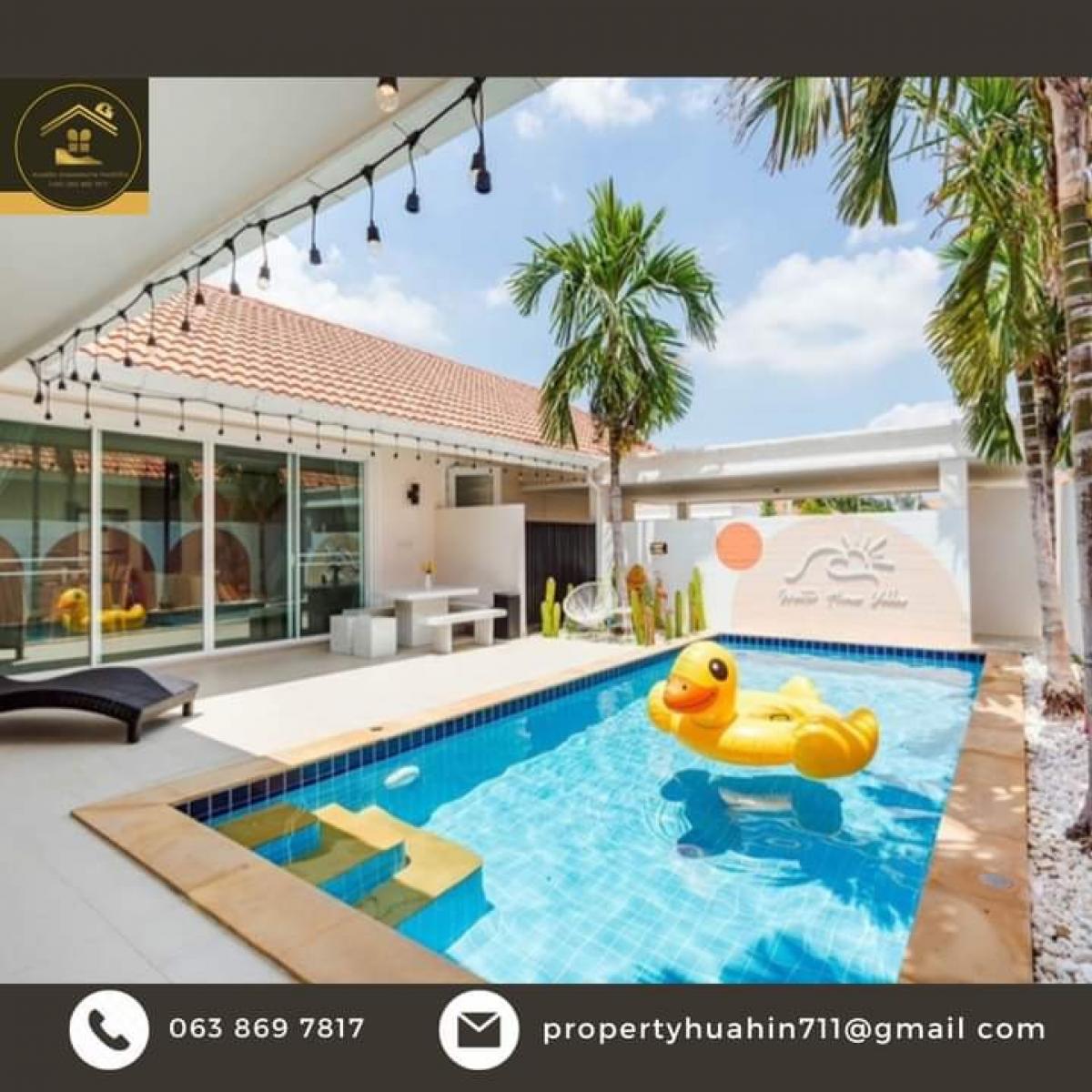 For SaleHouseHuahin, Prachuap Khiri Khan, Pran Buri : House for sale near Hua Hin Airport, near the beach.