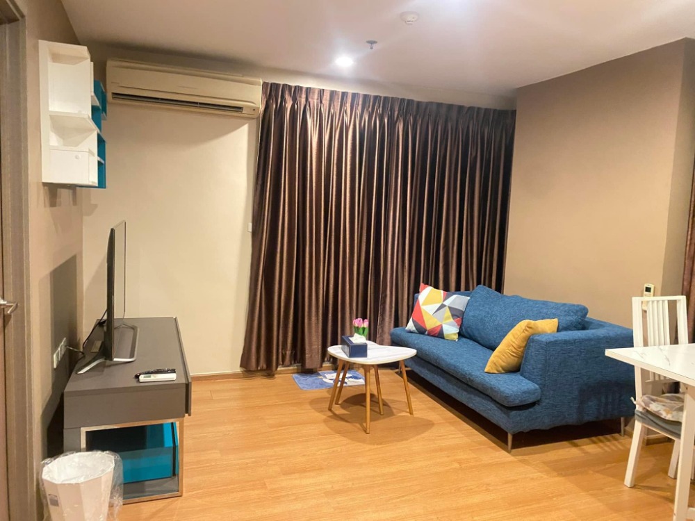 For RentCondoOnnut, Udomsuk : For rent: The Base S77, corner room, size 35 sq m, 28th floor (second to last floor), complete electrical appliances and furniture, near BTS, good common area, convenient transportation