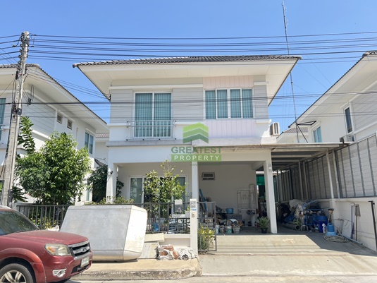 For SaleHouseMahachai Samut Sakhon : Sarin Avenue Village Rama 2 SARIN AVENUE Jesadawithi-Phanthai Norasing Road (Aug. 5031) Urgent sale, 2-story semi-detached house, area 35.80 sq m, good location, price negotiable.