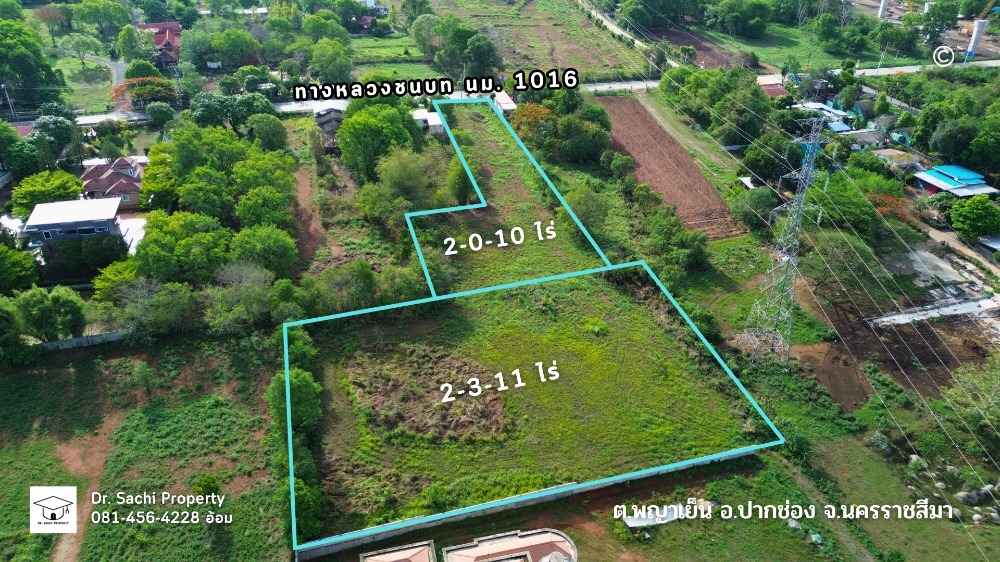 For SaleLandPak Chong KhaoYai : Land for sale 4-3-21 rai, next to the road to Khao Yai, Kut Kla, Phan Suek (1016), Phaya Yen Subdistrict, Pak Chong District, Nakhon Ratchasima Province