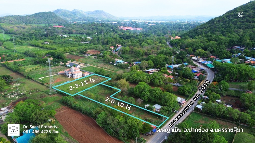 For SaleLandPak Chong KhaoYai : Land for sale 4-3-21 rai, next to the road to Khao Yai, Kut Kla, Phan Suek (1016), Phaya Yen Subdistrict, Pak Chong District, Nakhon Ratchasima Province