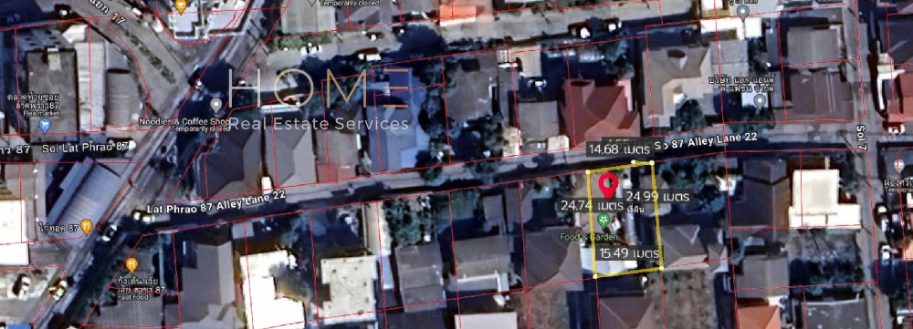 For SaleLandChokchai 4, Ladprao 71, Ladprao 48, : Land Ladprao 87 Yaek 22 / 103 Sqaure Meter (FOR SALE) RUK769