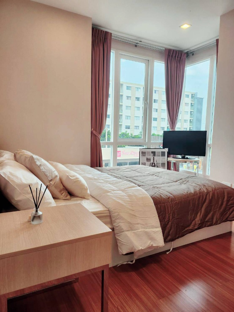 For SaleCondoLadkrabang, Suwannaphum Airport : Condo Airlink, corner room, yield 8%, beautiful room condition, whether you live there yourself or invest, it's great!!!