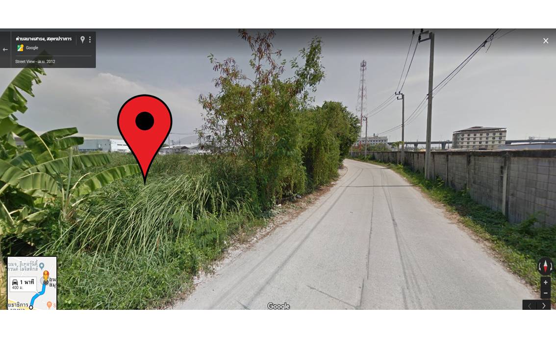 For SaleLandSamut Prakan,Samrong : Land for sale, purple plan, 5 rai 2 ngan, only 400 meters from Bangna-Trad Km.23 (opposite Bangna Hospital 2), 14 million per rai, suitable for factory warehouses, total price 77.6 million baht.