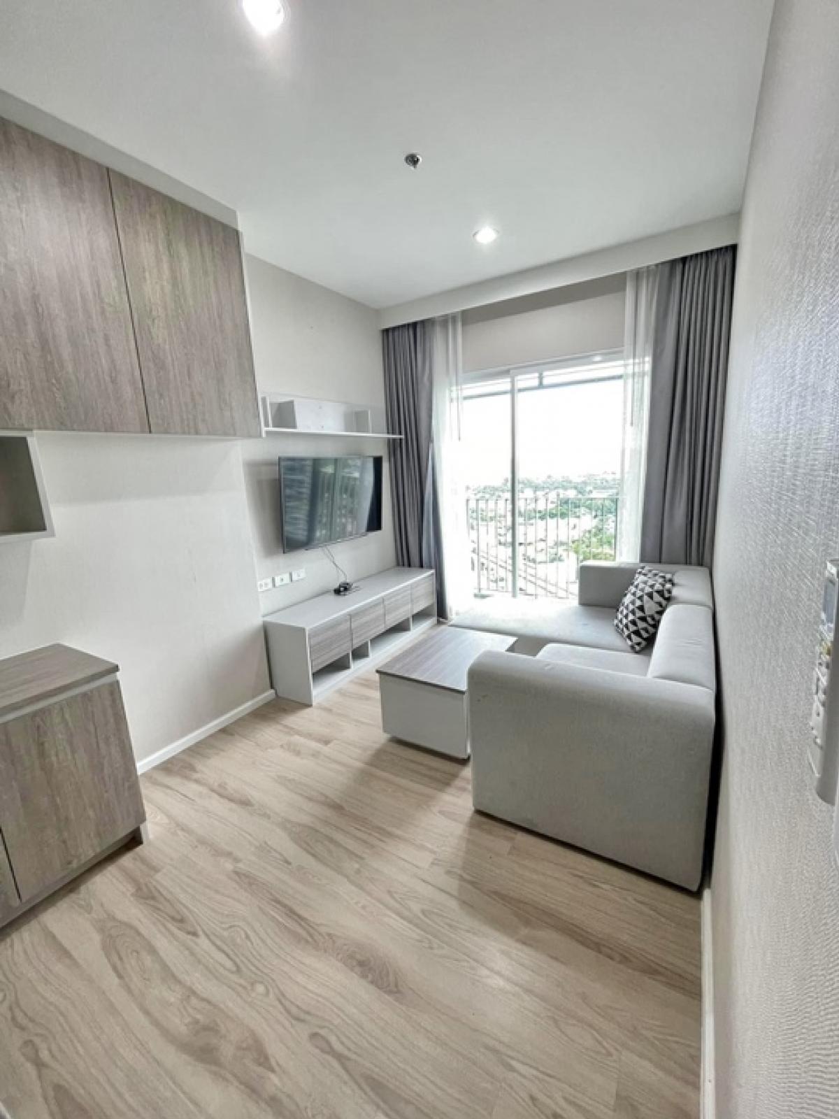 For RentCondoRama5, Ratchapruek, Bangkruai : Condo for rent, Amber by Eastern Star, next to MRT Tiwanon Intersection, 2 bedrooms, 2 bathrooms, size 55.48 sq m.