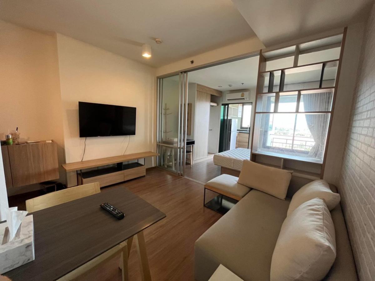 For RentCondoRama3 (Riverside),Satupadit : 🔥For rent, beautiful room, river view, high floor, fully furnished, ready to move, U Delight Residence Riverfront Rama 3