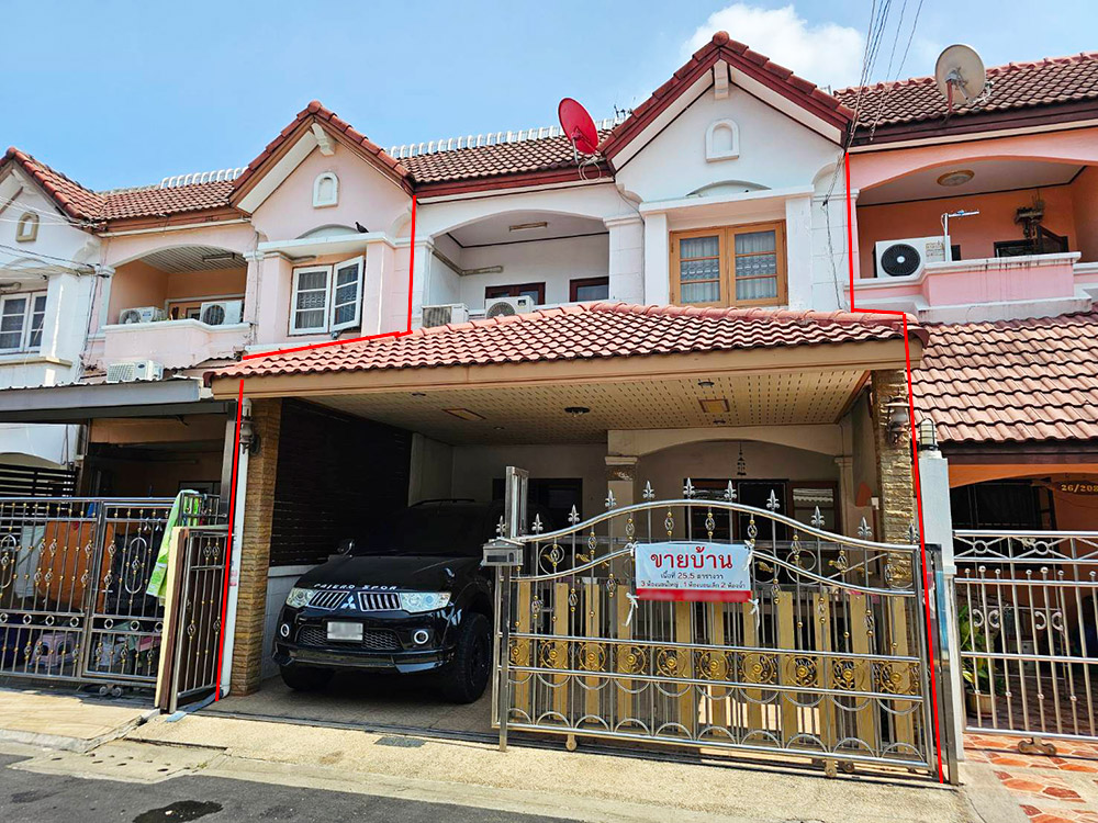 For SaleTownhouseKaset Nawamin,Ladplakao : Townhome for sale, 3 bedrooms, 2 bathrooms, 25 sq m., beautiful, Soi Prasertmanukit 39.