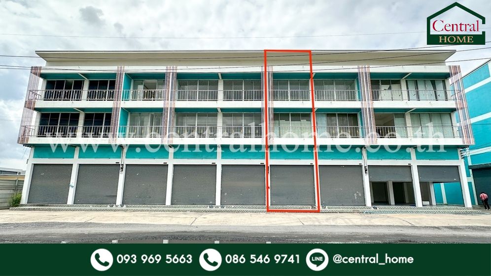 For SaleShop HousePathum Thani,Rangsit, Thammasat : Commercial building, 3 and a half floors, near Iyara Market (Thai Market)