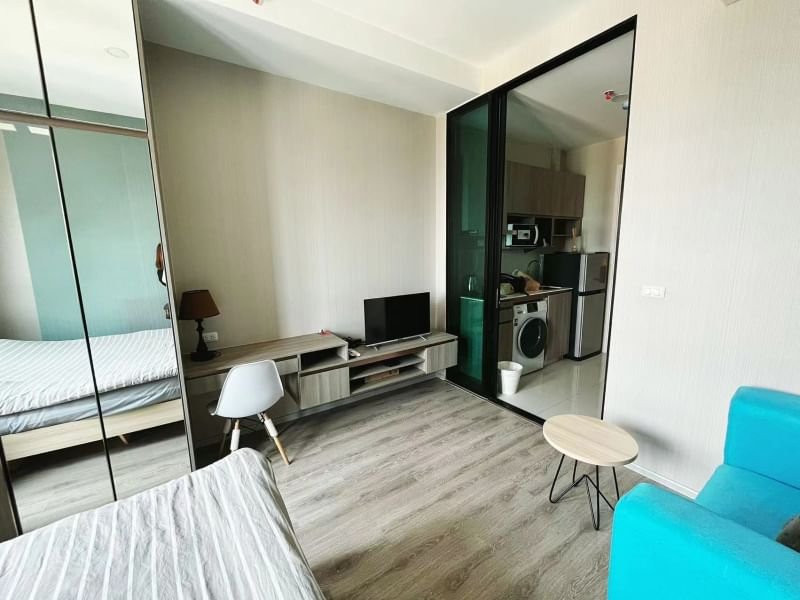 For RentCondoRamkhamhaeng, Hua Mak : Pw0309 KnightsBridge Collage - Ramkhamhaeng project 🔥Rent only 9,000 baht/month🌺Area size 22 sq m., 15th floor 🌺1 bedroom, 1 bathroom