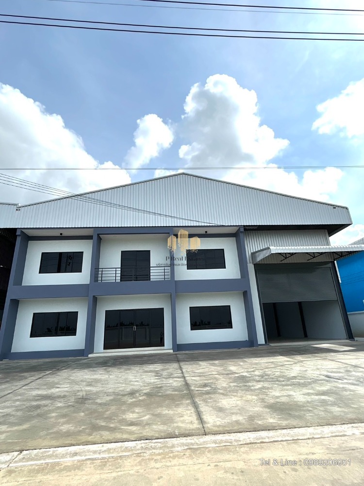 For RentFactoryMahachai Samut Sakhon : Warehouse/office for rent, Don Kai Dee Subdistrict, Krathum Baen District, Samut Sakhon, area 1,900 sq m.