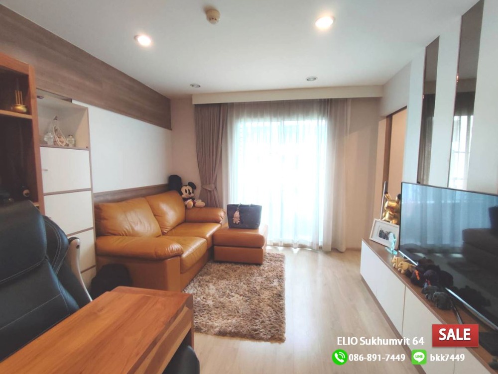 For SaleCondoOnnut, Udomsuk : ✅✅ Condo for sale, Elio Sukhumvit 64, 2 bedrooms, 2 bathrooms, near Punnawithi and Udomsuk BTS.