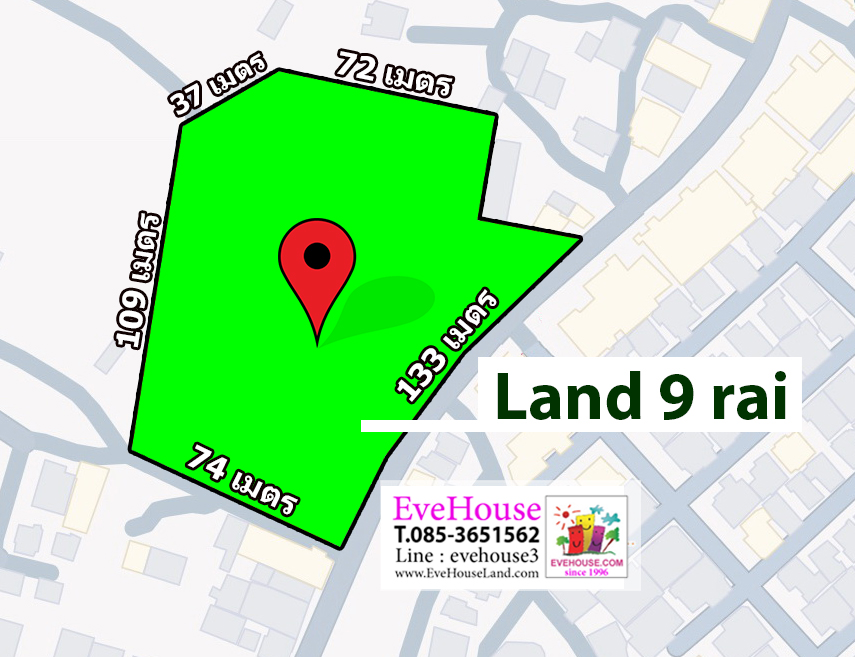 For SaleLandSriracha Laem Chabang Ban Bueng : Land for sale, Sriracha - Ao Udom, Chon Buri near Laem Chabang 9 Rai for sale 12 million / rai